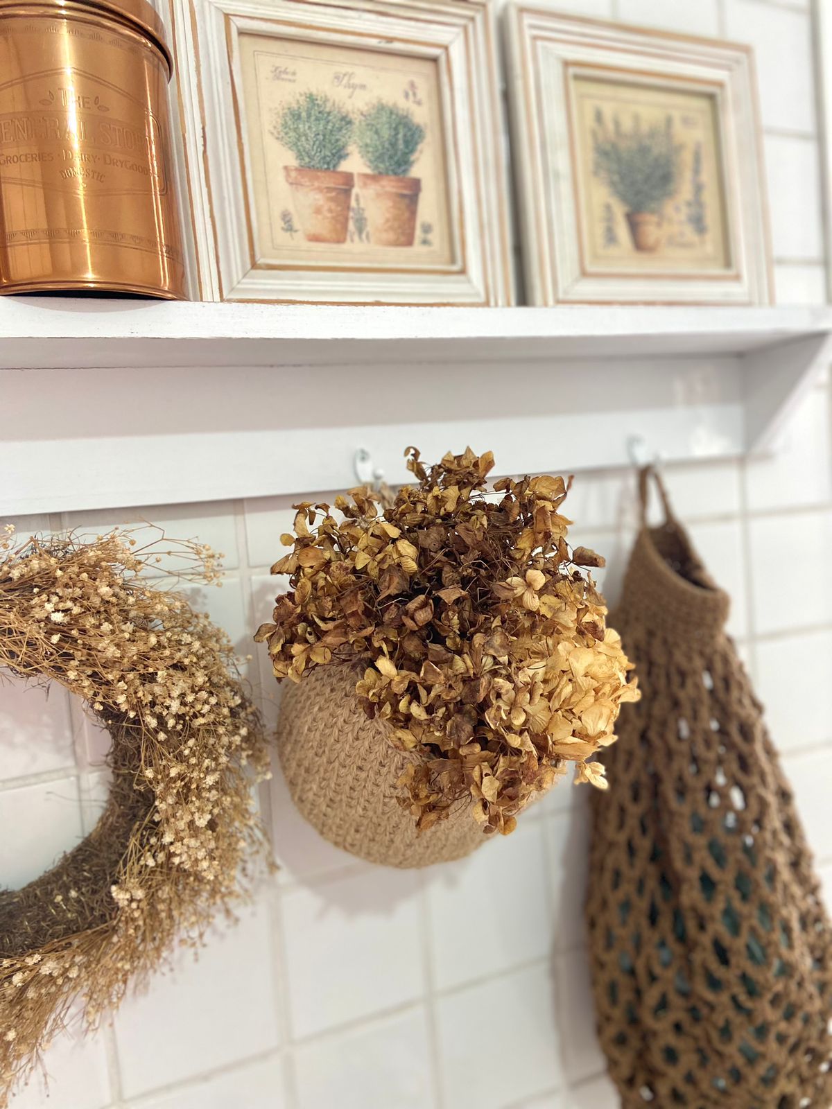 Cesto de crochê com Alça