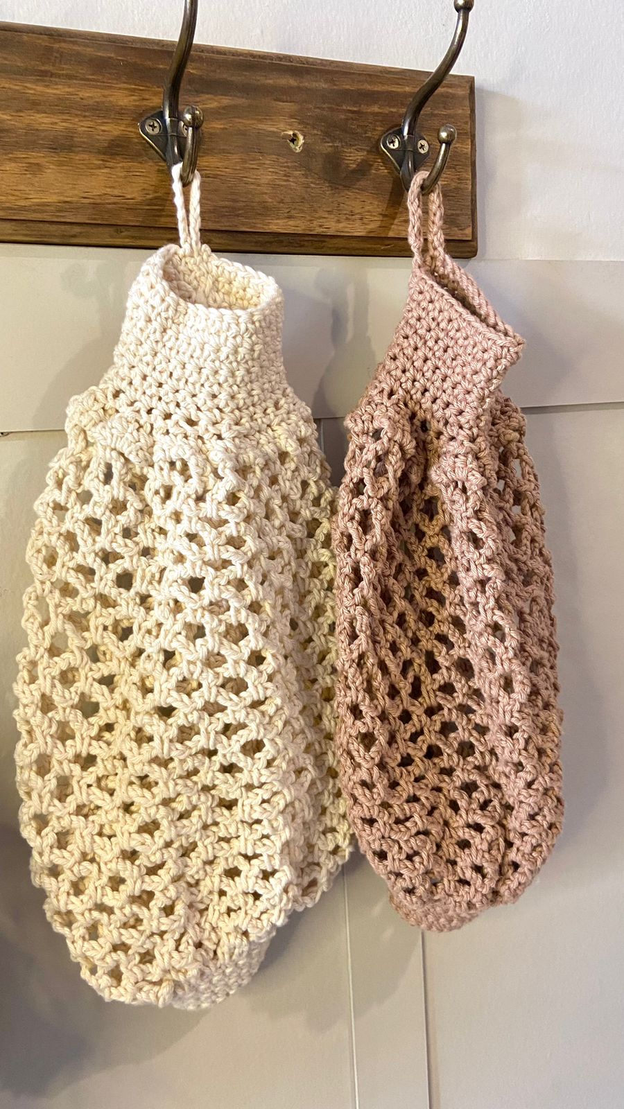 Puxa-Saco de Crochê – Feito à Mão com Fio Barroco