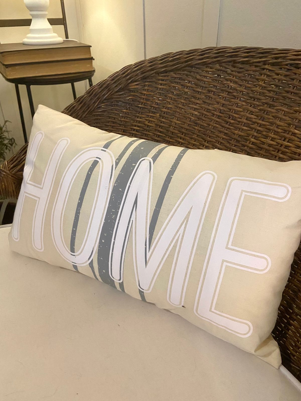 Almofada Baguete HOME 30x50cm - Algodão Cru