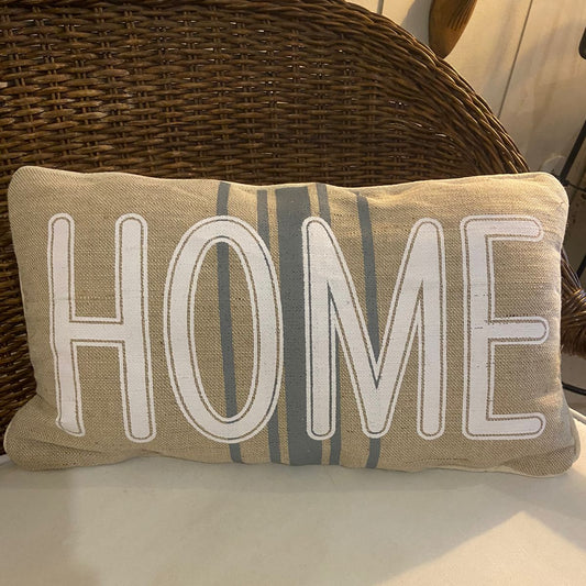 Almofada Baguete HOME 30x50cm - Juta  & Linho Listrado