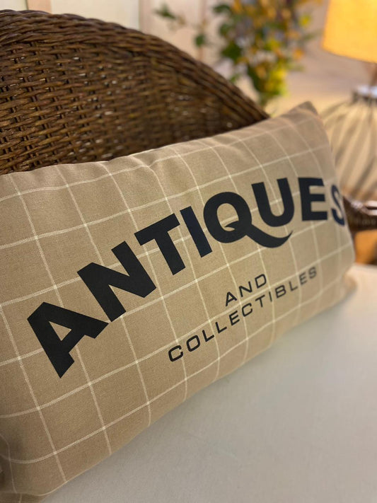 Almofada Lettering Xadrez