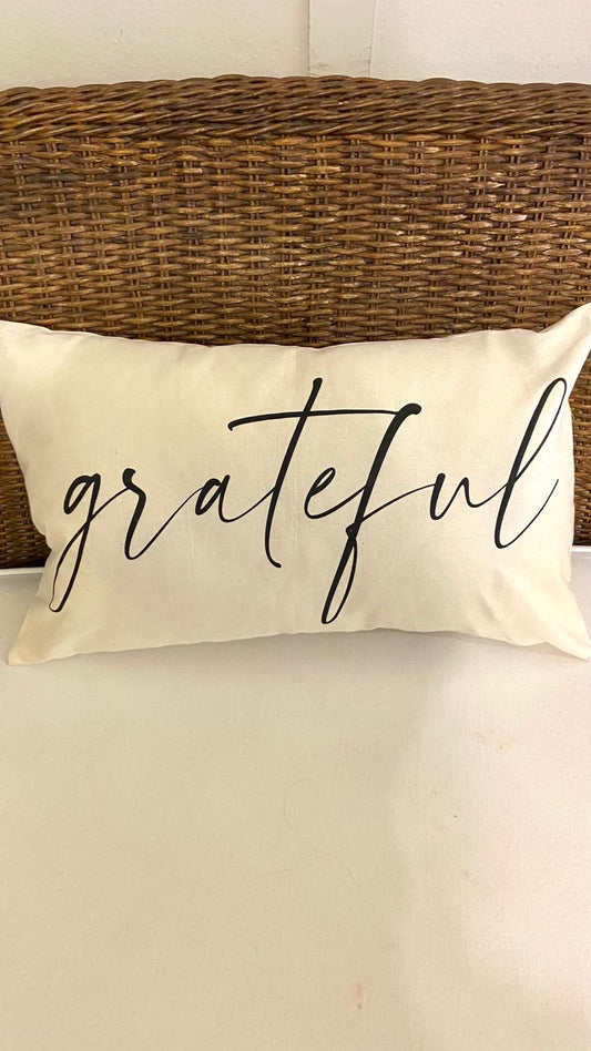 Almofadas "Lettering" Grateful
