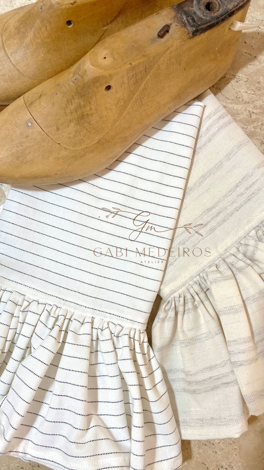 Toalha de Mão em Linho Estilo Farmhouse - 40x60 cm